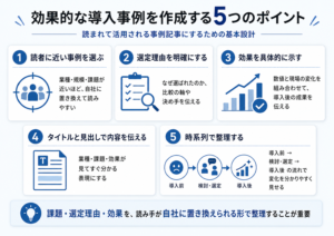 効果的な導入事例を作成する5つのポイント
