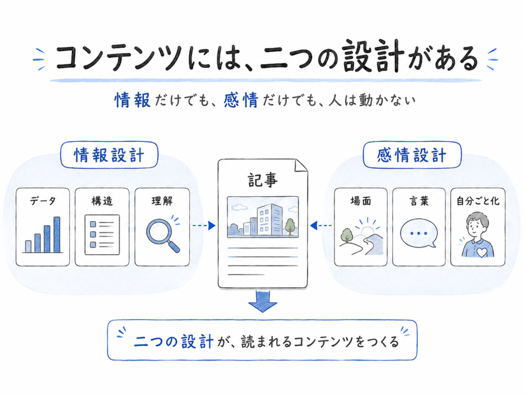 コンテンツには、二つの設計がある