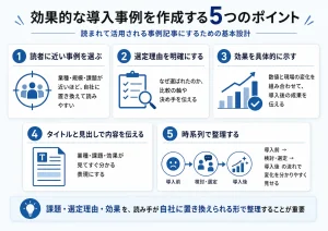 効果的な導入事例を作成する5つのポイント
