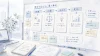 成果の数字を出せないときの導入事例制作を示す手書き風の構成ボードイラスト