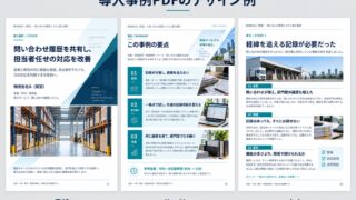 表紙・要約・本文の紙面例です。資料の用途に合わせて、必要な要素を選んで構成します。